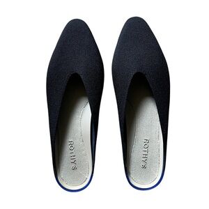 Rothy’s Almond Demi Loafer Mule in Black Size 9.5 US Women’s Shoe
